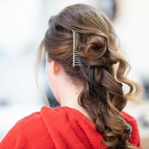 Beaupretty Bridal Veil Hair Comb Metal Wire Fancy Design 1Pcs