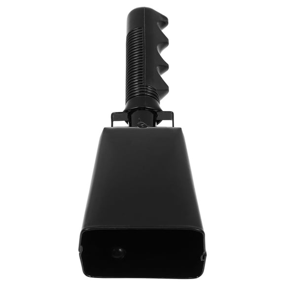 Beaupretty Ergonomic Black Cowbell for Home Cheer and Musical Instruments