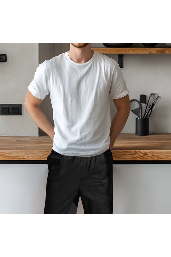 Breathable and Wearproof Black Chef Pants for Professional Kitchen Uniform