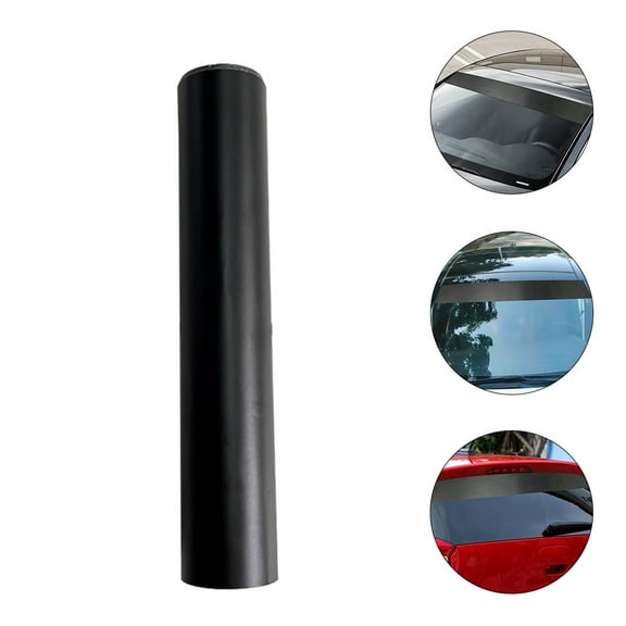 Beaupretty Car Windshield Sticker Black PVC Self Adhesive p for Sunshade and Vehicle Decoration