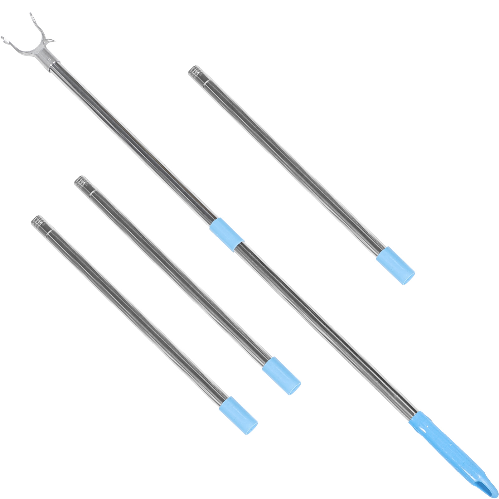 Beaupretty Stainless Steel Sky-Blue Clothes Reaching Rod, Lightweight ...