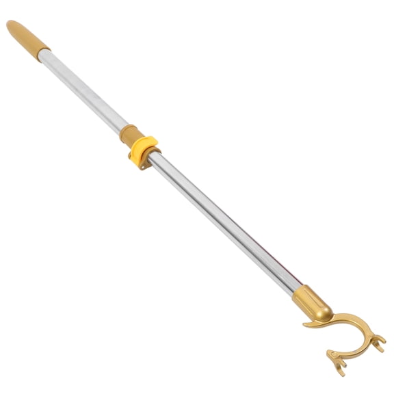 Beaupretty Stainless Steel and Aluminum Closet Pole, Adjustable, Golden, for Home