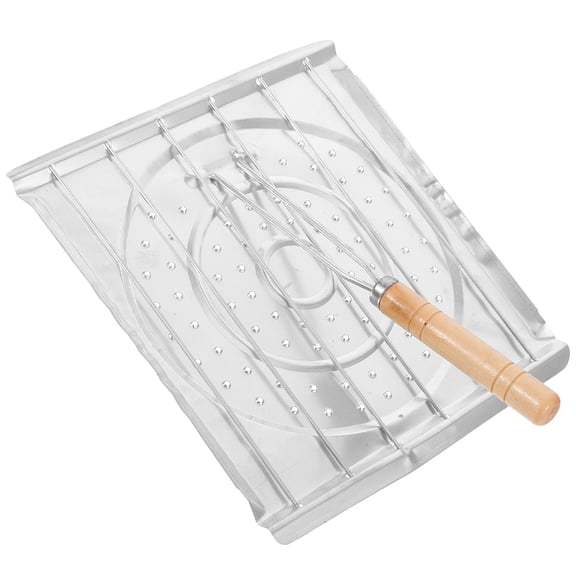 Beaupretty Durable Foldable Tortilla Grill Rack Stainless Steel Camping and Stovetop Toaster Stand