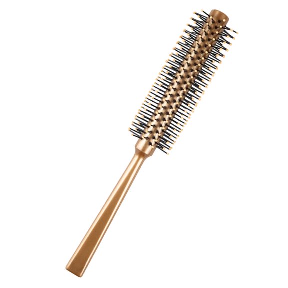 Beaupretty Travel Size Hair Brush for Blow Dry and Curling Light Brown Roller