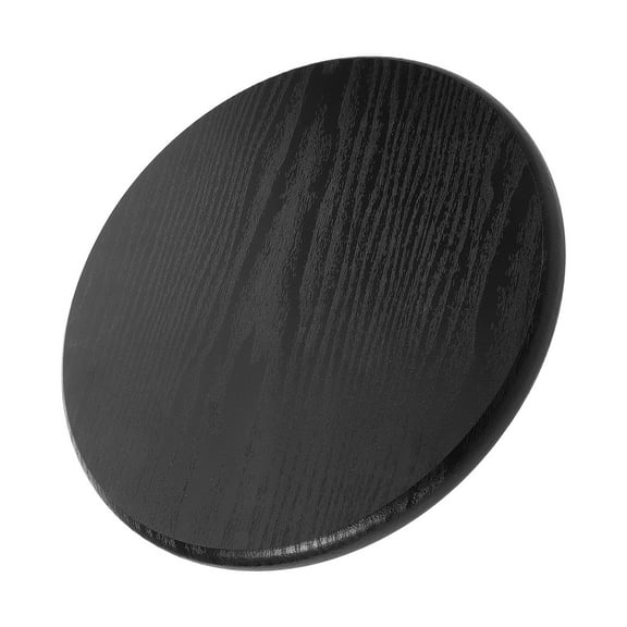 Beaupretty Stool Replacement Seat Black Wood for Round Chairs Indoor Use 1Pack