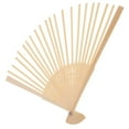thumbnail image 1 of Beaupretty Diy Craft Fan Frame Unfinished Wood Hand Fan Frame Only 1Pcs Light Yellow, 1 of 8