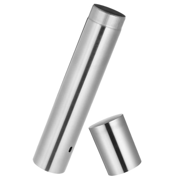 Beaupretty Plated Silver Metal Birth Certificate Holder Tube for Home Stable Base Decorative Keepsake Storage