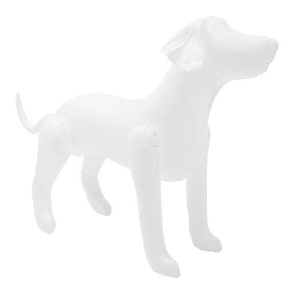 Beaupretty Durable White Inflatable Dog Display Stand Perfect for Pet Clothing Exhibitions and Shop Decoration