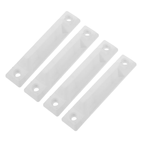 Beaupretty 4Pcs White Kitchen Cabinet Handles Minimalist Style Durable and Easy to Install