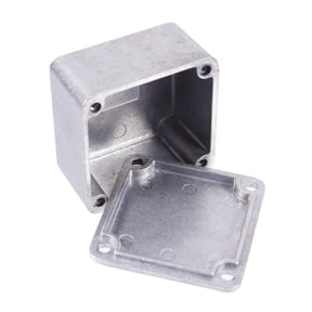 Beaupretty Plated Silver Diecast Stomp Box Case for Guitar Effect Pedal with Smooth Rust Resistant Design