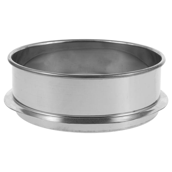 Beaupretty Fine Mesh Round Sieve Paint Filter for Industrial Use Silver 1Pcs