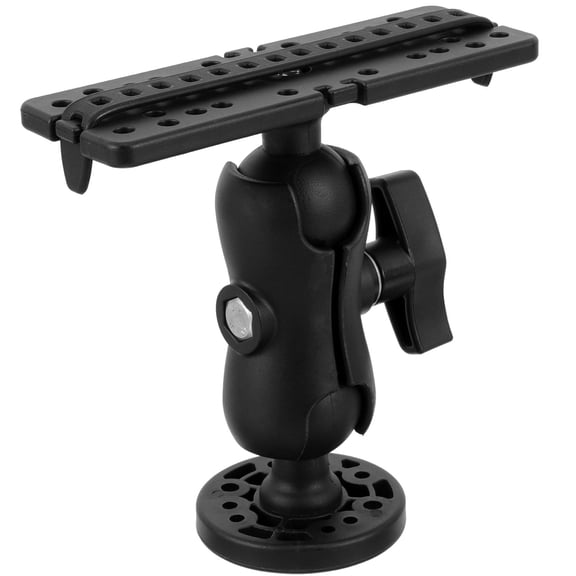 Beaupretty Durable Fish Finder Mount Base for Boat with Easy Install Black Finish