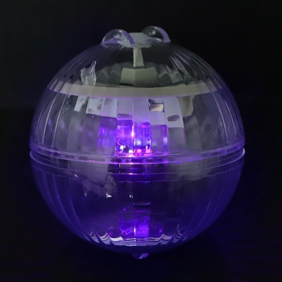 Beaupretty Pool Decorations Floating Lamp Transparent 1Pcs Round Solar Powered