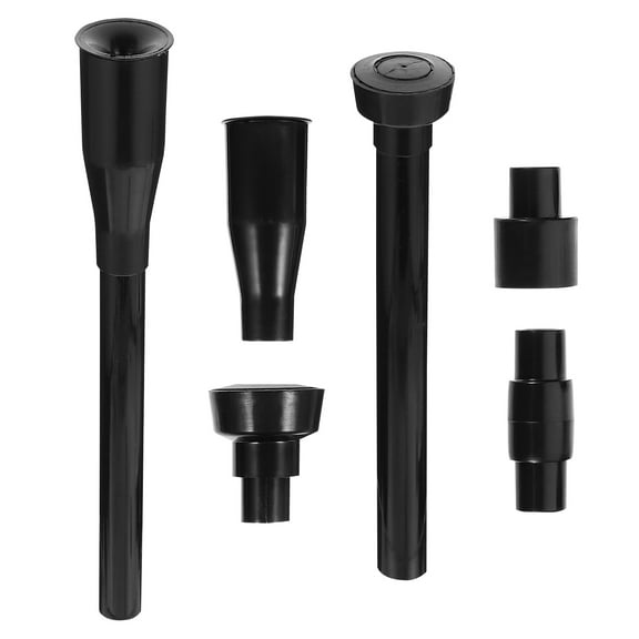 Beaupretty 8Pcs Black Mushroom Fountain Nozzles with Extension Tubes for Water Pump