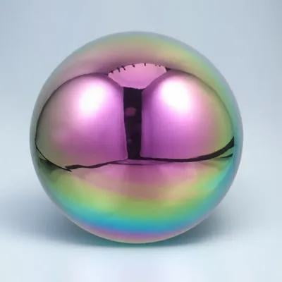 Beaupretty Stainless Steel Gazing Globe Multi-Color Durable and Shiny for Outdoor Decor