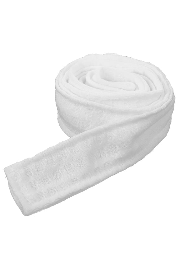 Soft Flannel Bathrobe Waist Belt White Multipurpose for Adults