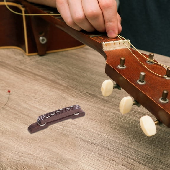 Beaupretty Multi Color Acoustic Guitar Bridge with Smooth Polished Surface for Jazz Performance