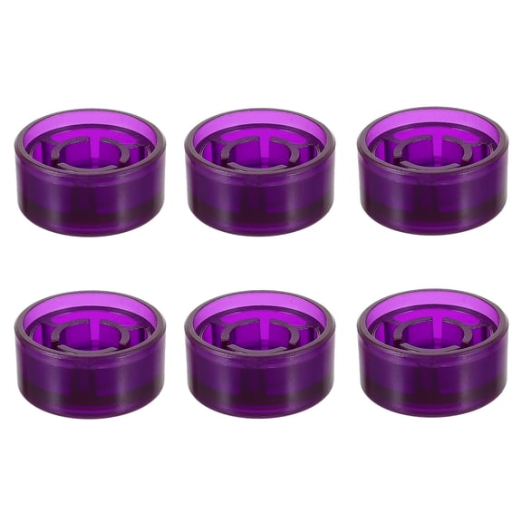 Beaupretty 6Pcs Compact Purple Guitar Effect Footswitch Caps for Electric Guitar Pedal