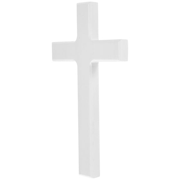 Beaupretty Compact White Wood Cross Decoration for Living Room Or Bedroom