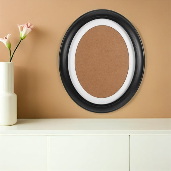 Beaupretty Oval Picture Frame Wall Hanging Black 1Pack