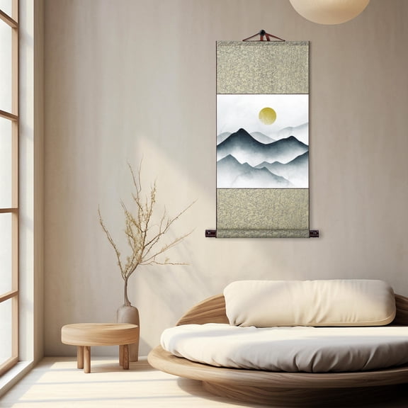 Beaupretty Multi Color Art Hanging Scroll for Calligraphy and Painting Display Use