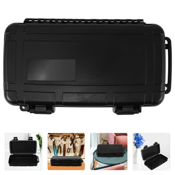 Beaupretty Portable Black Hard Camera Case Waterproof Seal Durable Storage Box for Tools