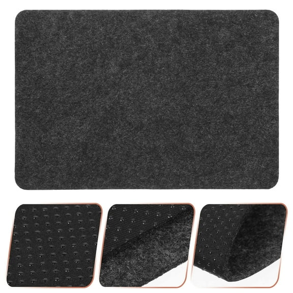 Beaupretty Non Slip Dark Grey Felt Placemat Heat Resistant Table Protector for Home