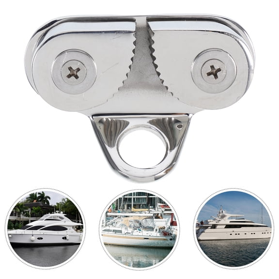 Beaupretty Rope Cleat Kayak Cam Cleat Stainless Steel 316 High Load Capacity 1 Set