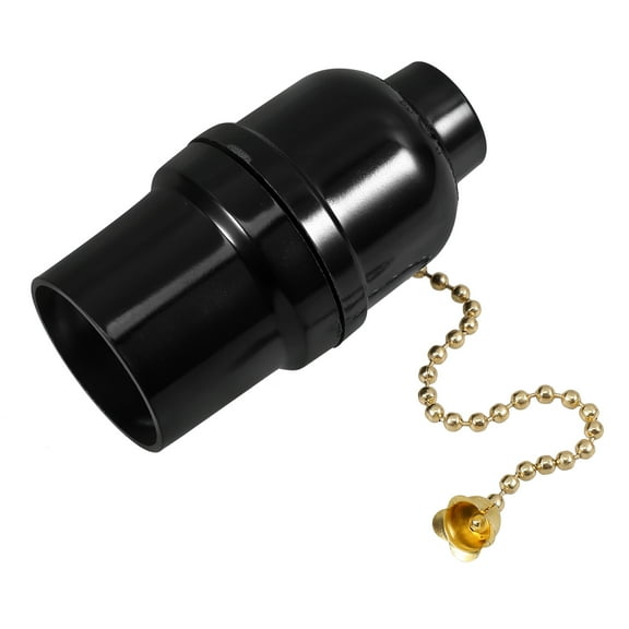 Beaupretty Plastic Lamp Socket with Pull Chain for Easy Lighting Control and Lamp Replacement