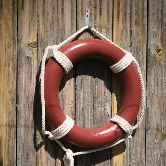 Beaupretty Multi Use Stainless Steel Life Ring Hanger for Pool Ship with Compact Portable Design