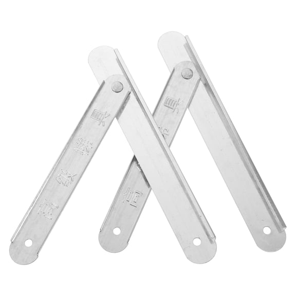Beaupretty 2Pcs Aluminum Alloy Attic Ladder Hinge Replacement Durable Plated Silver