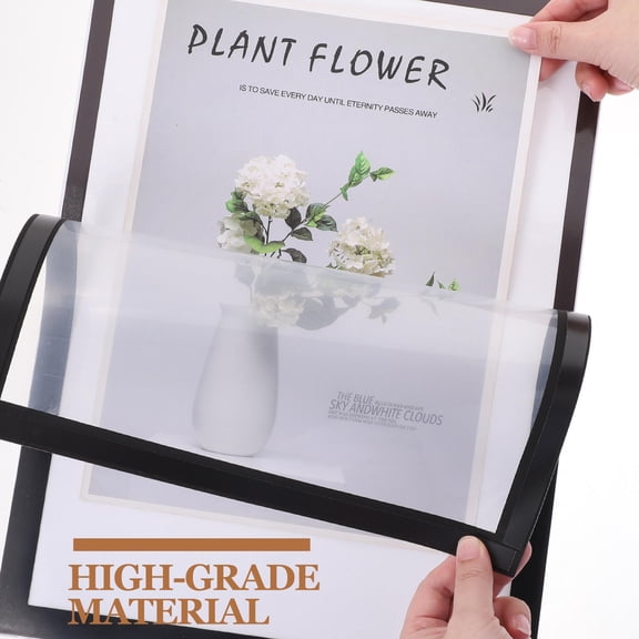 Beaupretty 4Pcs Black Self Adhesive Picture Frames for Embroidery Painting Display