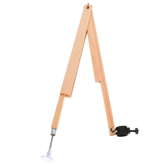 Beaupretty Beige Wooden Teaching Compass with Adjustable Radius for Precise Circle Drawing and Math Instruction