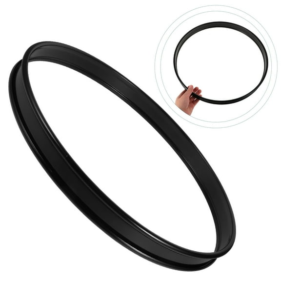 Beaupretty Drum Hoop Protector in Black Metal for Enhanced Sound and Stage Use