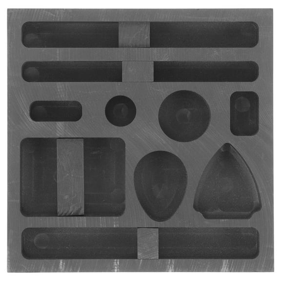 Beaupretty Graphite Casting Mold for Metal Smelting with Impact Resistant Material and Black Finish