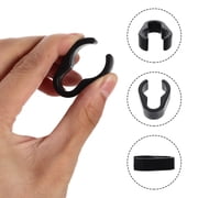 Beaupretty Mic Cable Organizer Plastic Black Durable for Home Quick Fastening 10Pcs