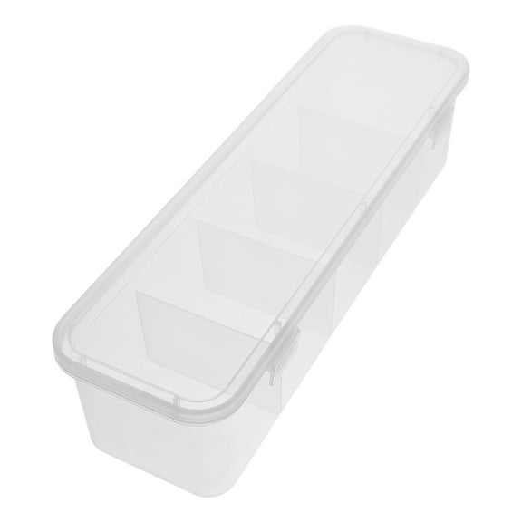 Beaupretty Transparent Tea Bag Holder with Lid for Kitchen Storage Organizer and Coffee Station Use