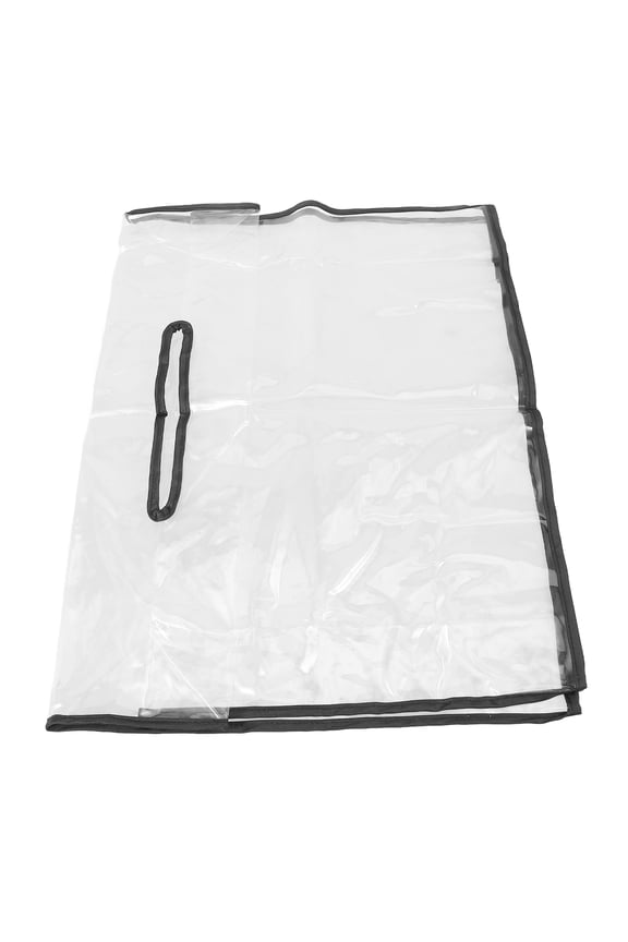 Foldable Transparent PVC Bag Rain Cover Waterproof Hand Tote Accessory