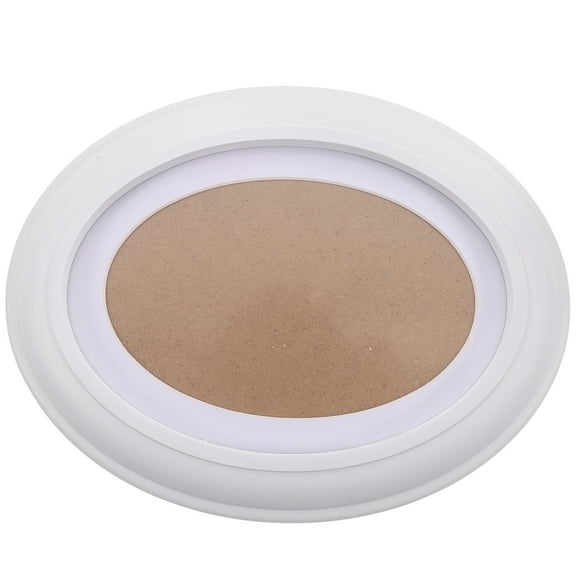 Beaupretty Unfinished Oval Picture Frame Classic Wall Hanging White 1Pack