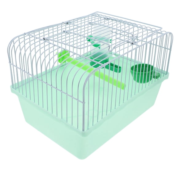 Beaupretty Portable Bird Travel Cage Light Green with Perch Food Box and Water Dispenser for Small Birds