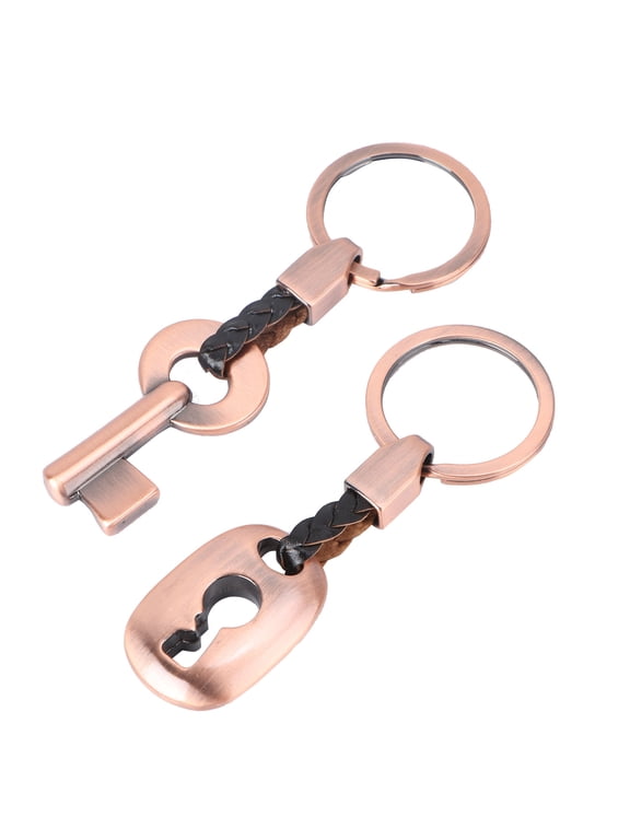 Creative Key Lock Photo Keychain Multi for Special Occasions 2Pcs