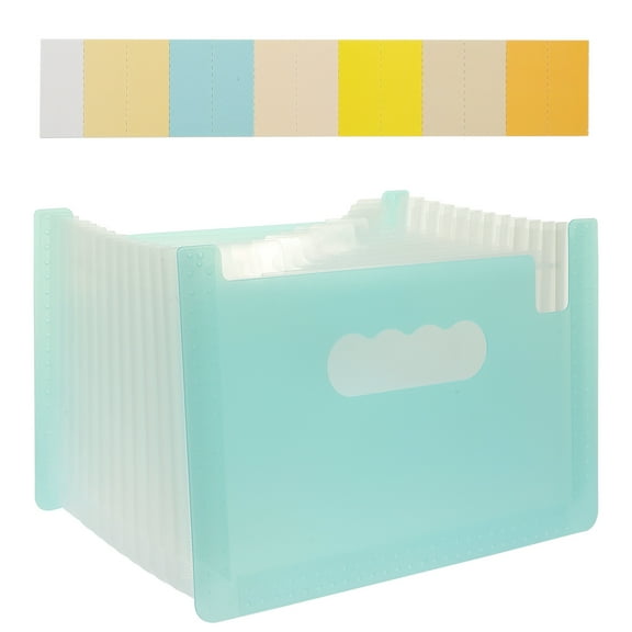 Beaupretty Stylish Sky-Blue Multi-Function Coupon Organizer for Home and Office