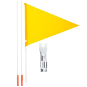 Beaupretty 1Set Professional Cycling Flag Yellow Tear Resistant Bike Accessory