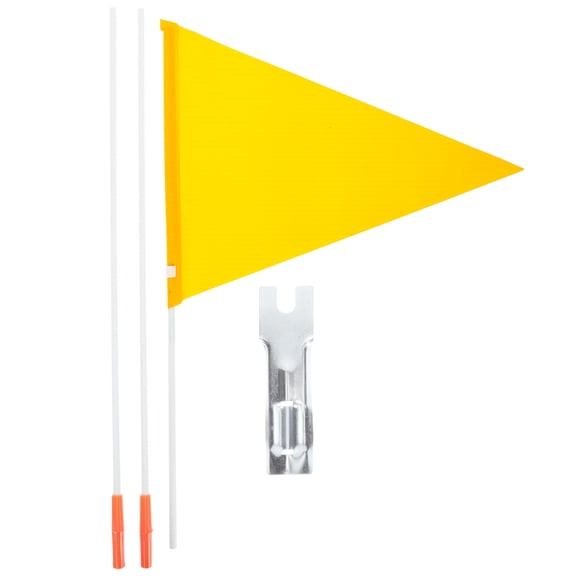 Beaupretty 1Set Professional Cycling Flag Yellow Tear Resistant Bike Accessory