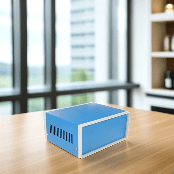Beaupretty Blue Metal Enclosure Box for Electrical Use with Screws and Durable Metal Case