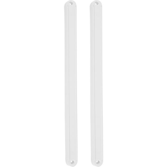 Beaupretty 1Set 235Mm White Plastic Drawer Slides Side Mount for Furniture Easy Installation and Smooth Glide