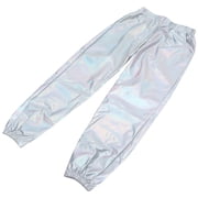 Beaupretty Rave Outfit Women Pants Silver Spandex for Special Events 1Pcs