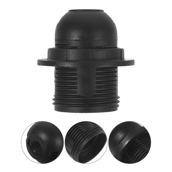 Beaupretty E26 Light Socket, Black, Flame-Retardant Pe, Safe and Reliable for Various Lamps