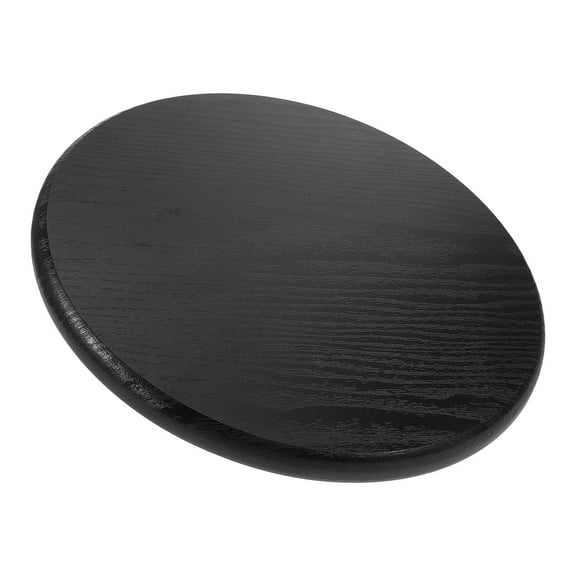 Beaupretty Chair Covers for Dining Chairs Black Solid Wood Round Bar Stool Seat Replacement Pad