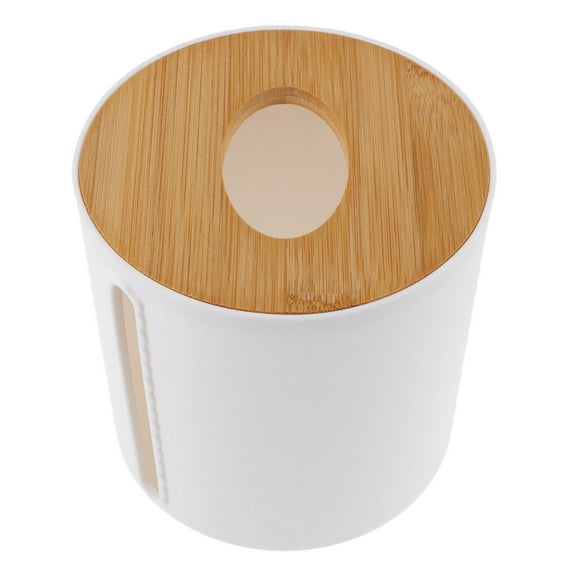 Beaupretty Compact White Roll Paper Holder Organizer for Home Countertop Use